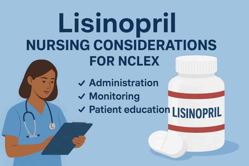 Lisinopril Nursing Considerations for NCLEX Complete Guide for Nursing Students